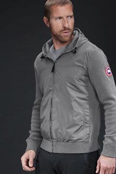 Ropa Canada Goose Hombre Mexico - WindBridge Sudadera Con Capucha Grises AL0548793